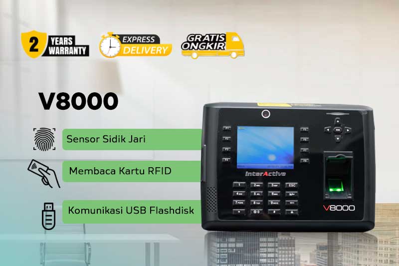 Mesin Sidik Jari V8000, Mesin Sidik Jari Absensi V8000 Surabaya