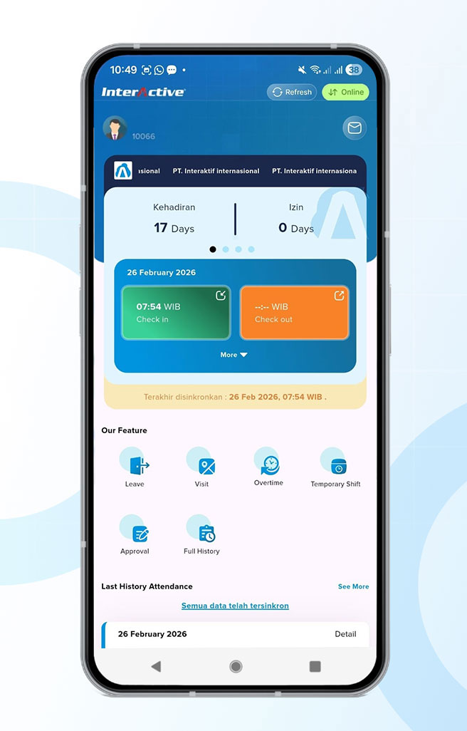 Aplikasi yang menghubungkan device InterActive Fingerprint dengan Software HRIS InterActive InAct