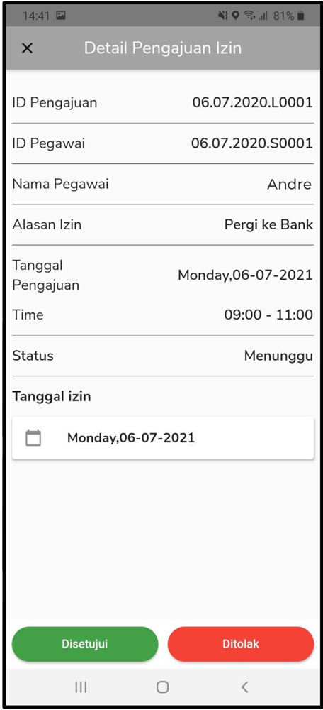 Fitur InTrax - InterActive Time Attendance Tracking System