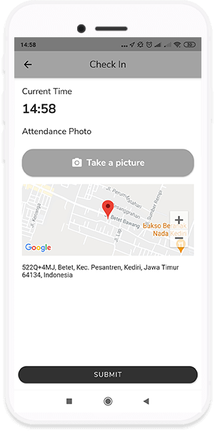 fitur InTrax Absen dengan Geotagging    