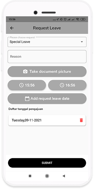 fitur InTrax Pengajuan Ijin