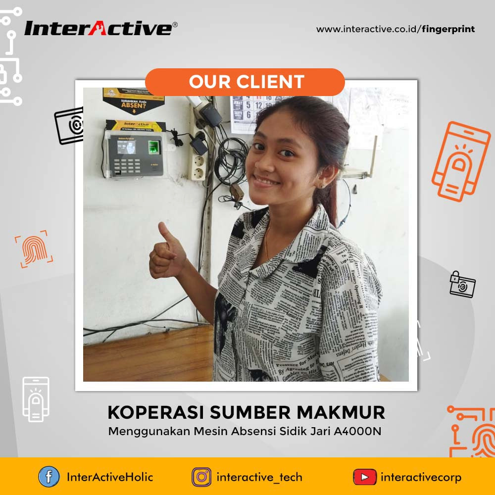 Klien InterActive fingerprint Koperasi Sumber Makmur