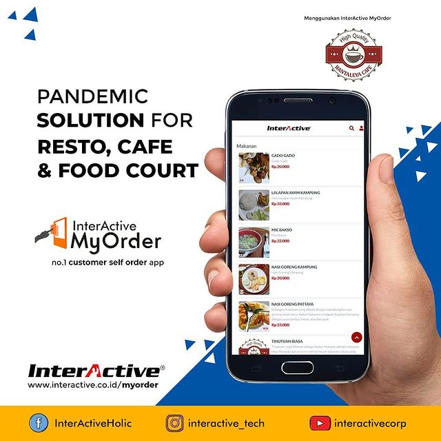Klien InterActive, myorder,Hantaleya Cafe, InterActive MyOrder