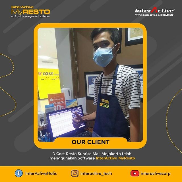 Klien InterActive MyResto Bisnis D Cost Resto Sunrise Mall Mojokerto