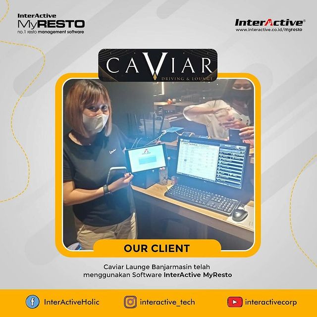 Klien InterActive MyResto Bisnis Caviar Lounge Banjarmasin