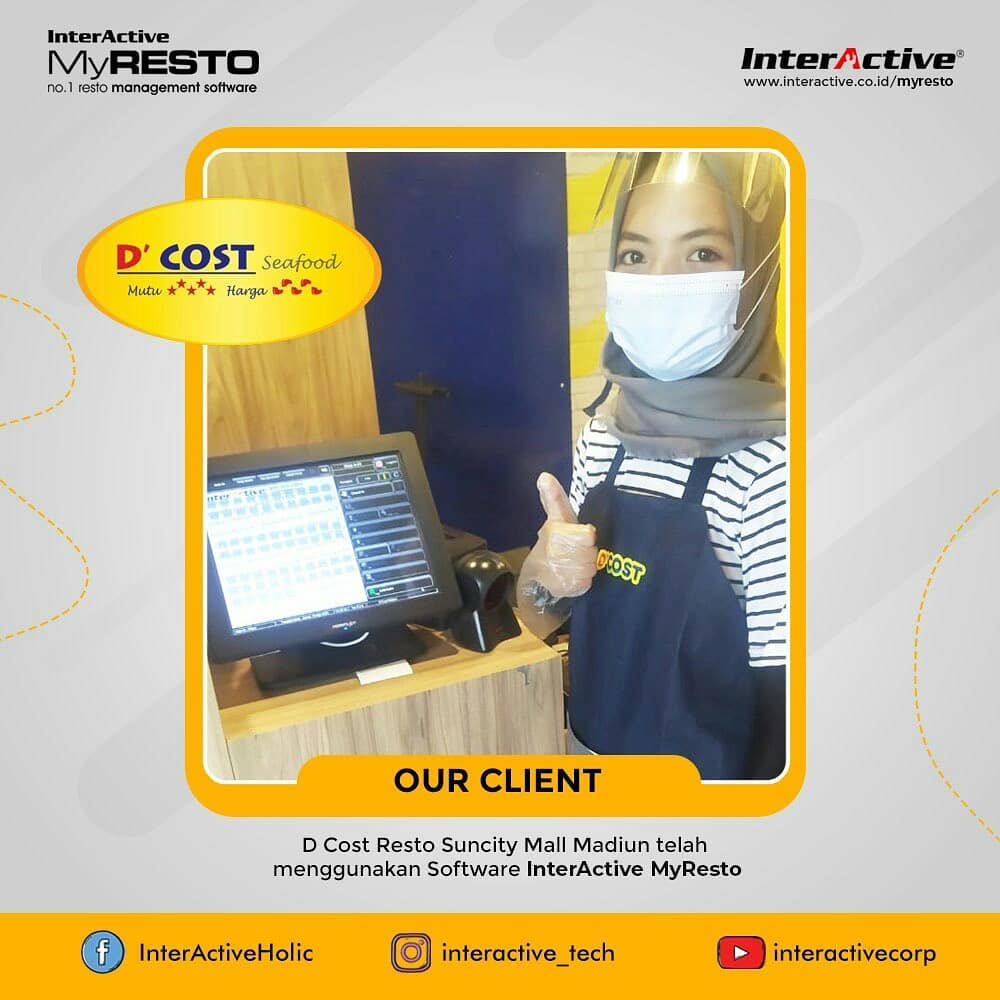 Klien InterActive MyResto Bisnis D'Cost cabang Suncity Mall Madiun