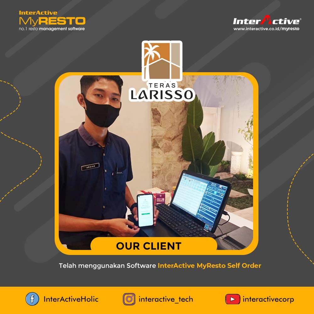 Klien InterActive MyResto Bisnis Teras Larisso