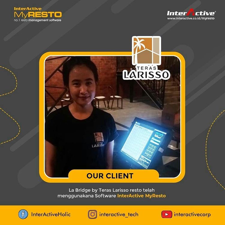 Klien InterActive MyResto Bisnis La Bridge by Teras Larisso