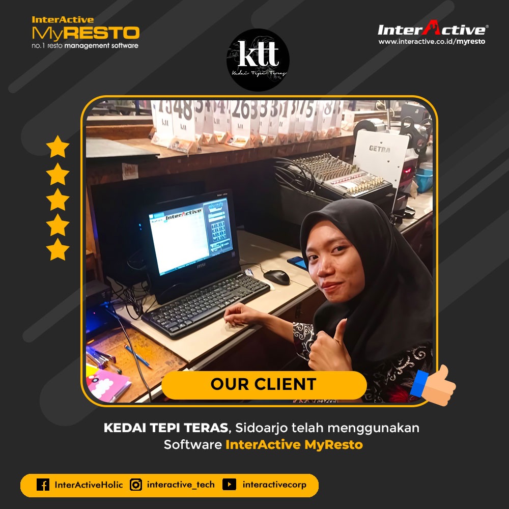Klien InterActive MyResto Bisnis Kedai Tepi Teras