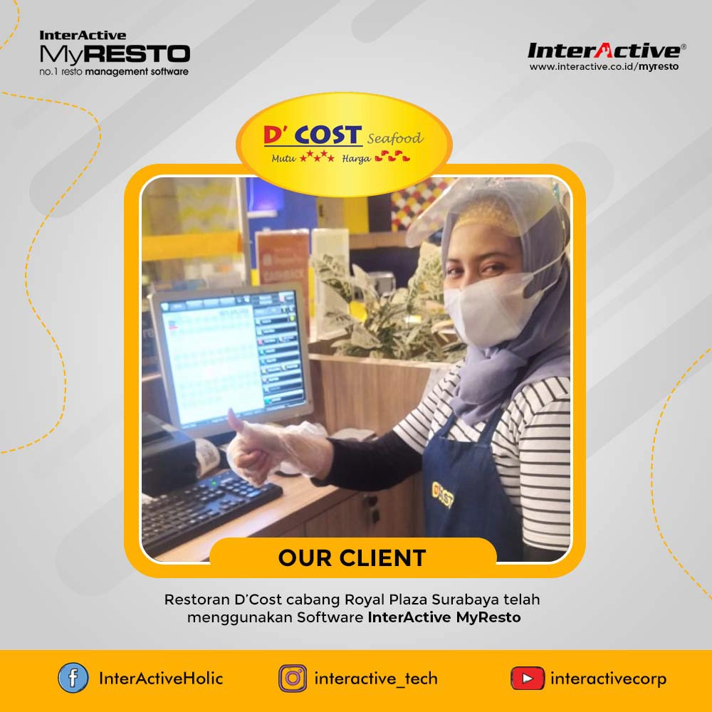Klien InterActive MyResto Bisnis D'Cost Seafood