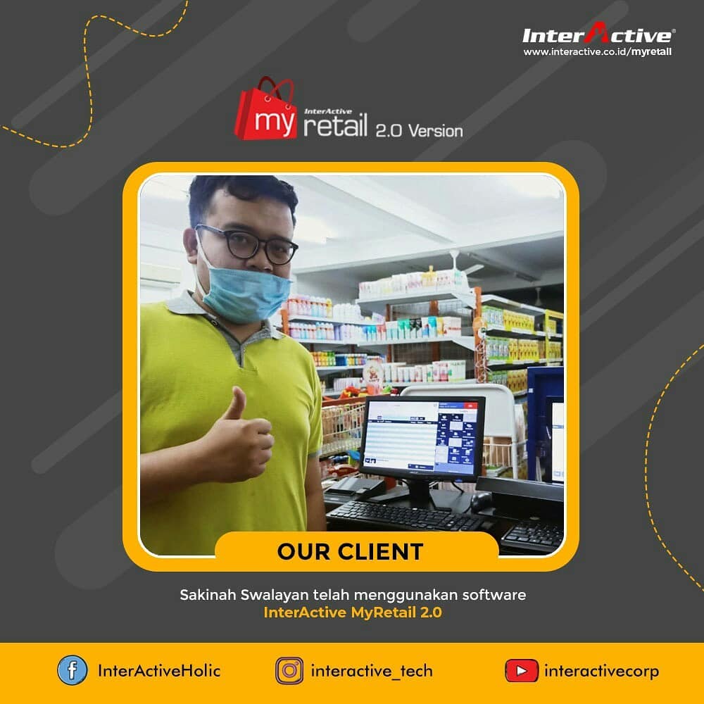 Klien InterActive, myretail,Swalayan Sakinah, InterActive MyRetail 2.0 version