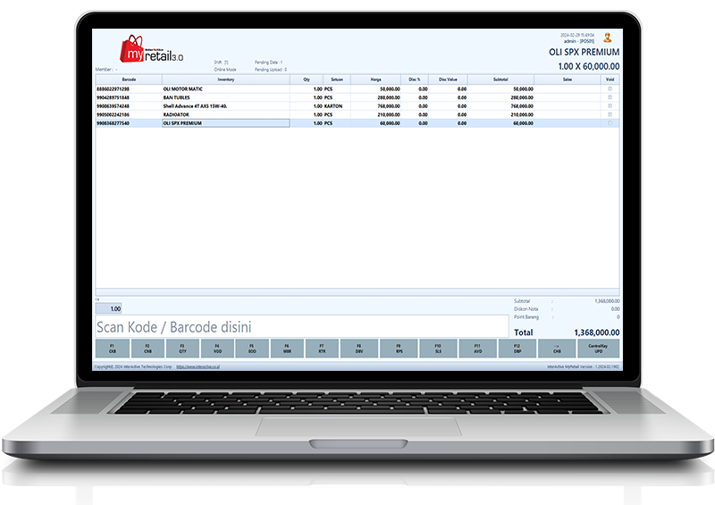 InterActive MyRetail, Software Retail, Software Bisnis, Software Bisnis Menengah